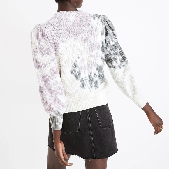 Madewell Lavender and Charcoal Tie-Dye Sweater - Picture 9 of 10